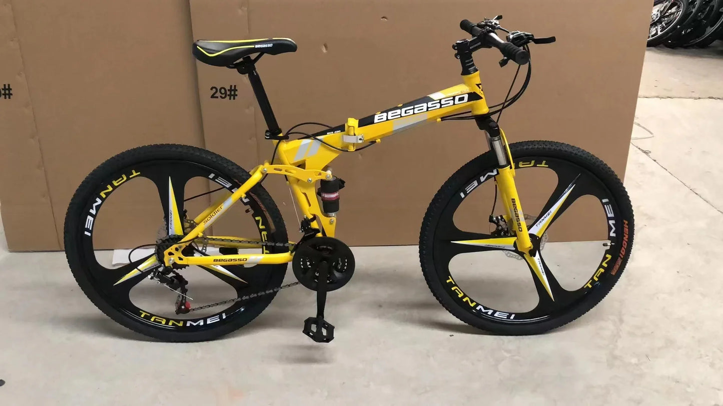 '27.5-Inch 26-Inch 20-Inch Fold Mountain Bike 7-Speed 21-Speed Fast Adult Folding 26'' Bicycle MTB Mountain Bike With Low Cost