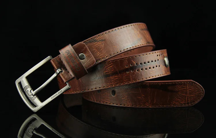 Men's Belt PU Alloy Square Buckle Business Belts Winter Pants Waistband Belts For Men Jean