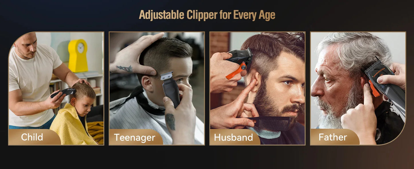MAXGROOM Professional Hair Clippers&Trimmers Set for Men Premium Home Haircut Kit Cordless Hair Cutting Clippers and Trimmer Set