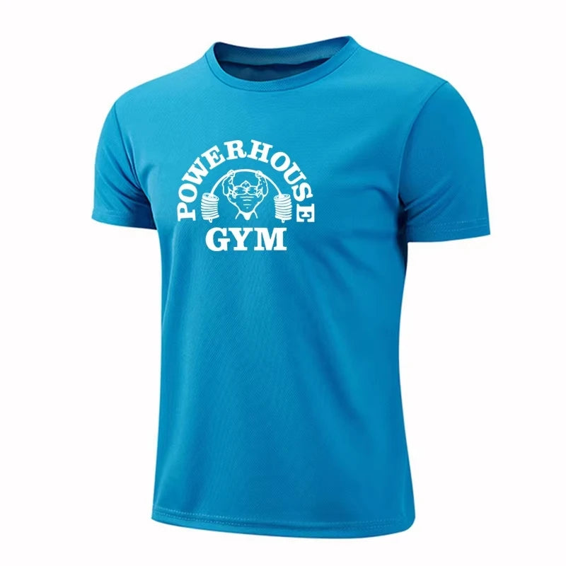 Summer 3D GYM Print Men's T-shirt Summer Casual Loose Sports Breathable Quick Drying Short Sleeve t Harajuku Street Men Clothing