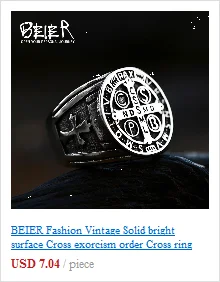 BEIER Vintage Man Boy Oval Tiger Eye Brown Stones Ring in Stainless Steel Jewelry Mens Accessories Anel Aneis BR8-699