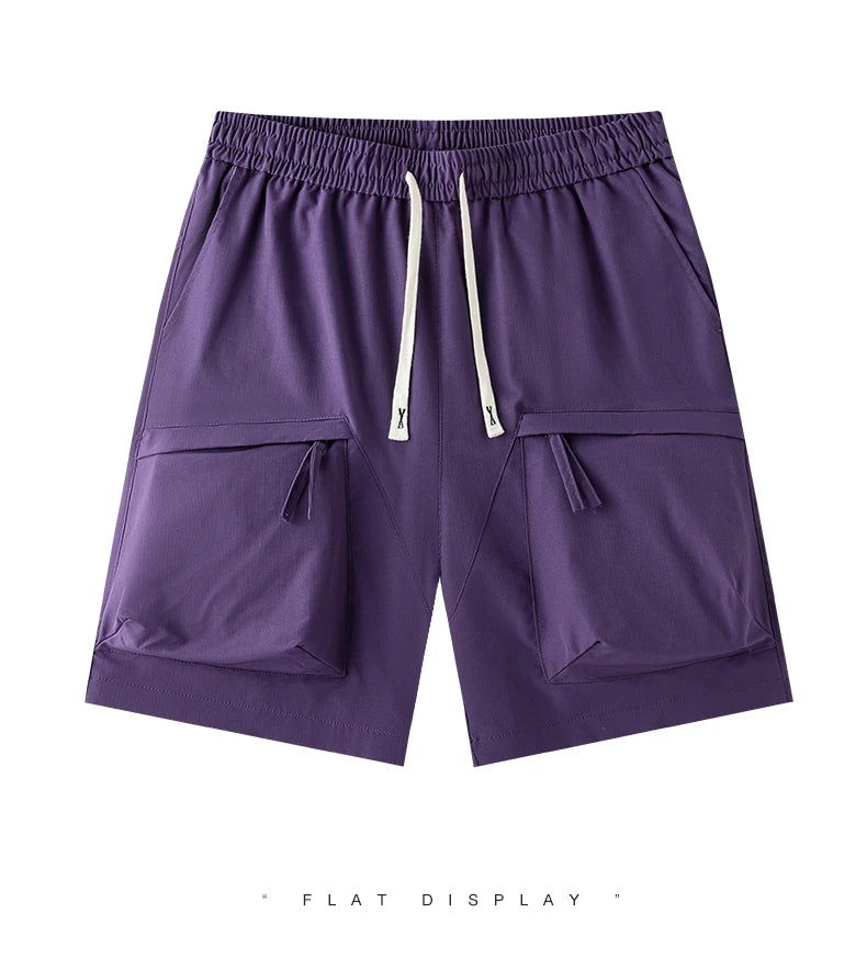 Shorts men's summer trend of work pants thin section loose five pants casual straight outside pants casual five pants