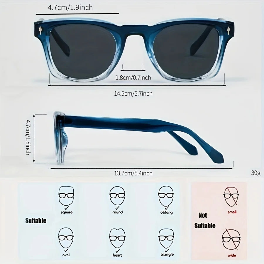 Men Women Classic Full Frame Versatile Advanced Retro Trend Glasses Suitable for Daily Leisure Photography Use Valentine's Day