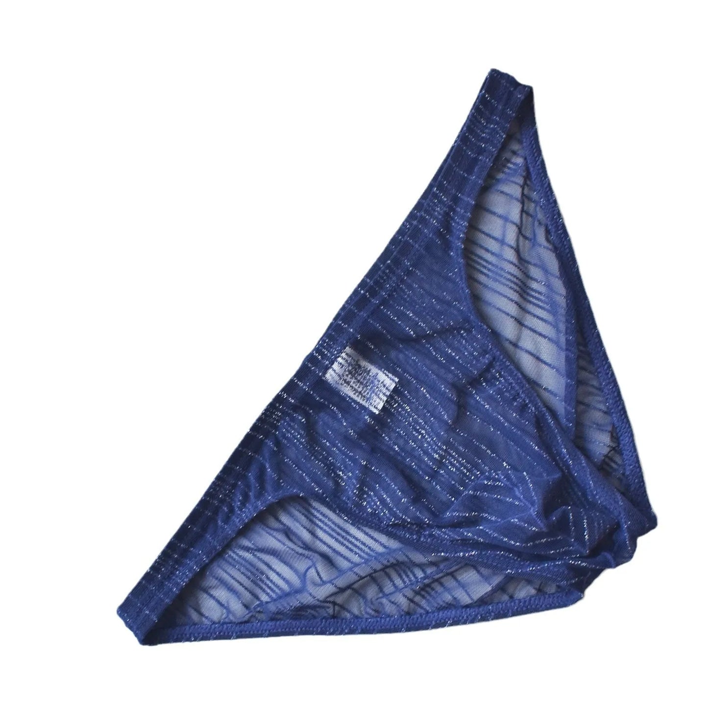 Men's sexy underwear, transparent and fun mesh thin transparent quick drying triangle pants, low waist breathable underwear