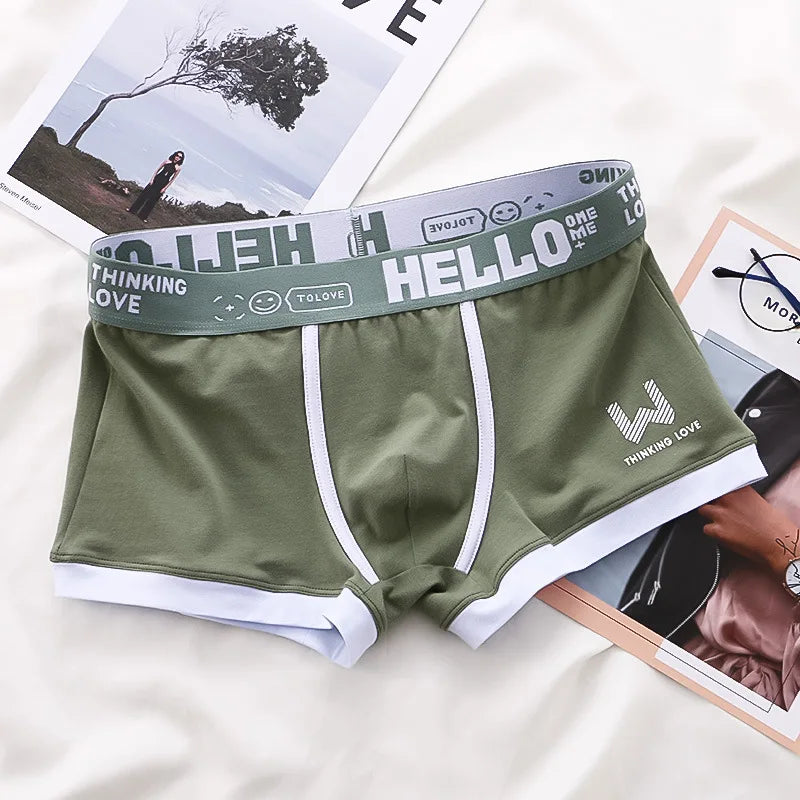 Men's underwear letters Breathable and comfortable small size skinny men's underwear