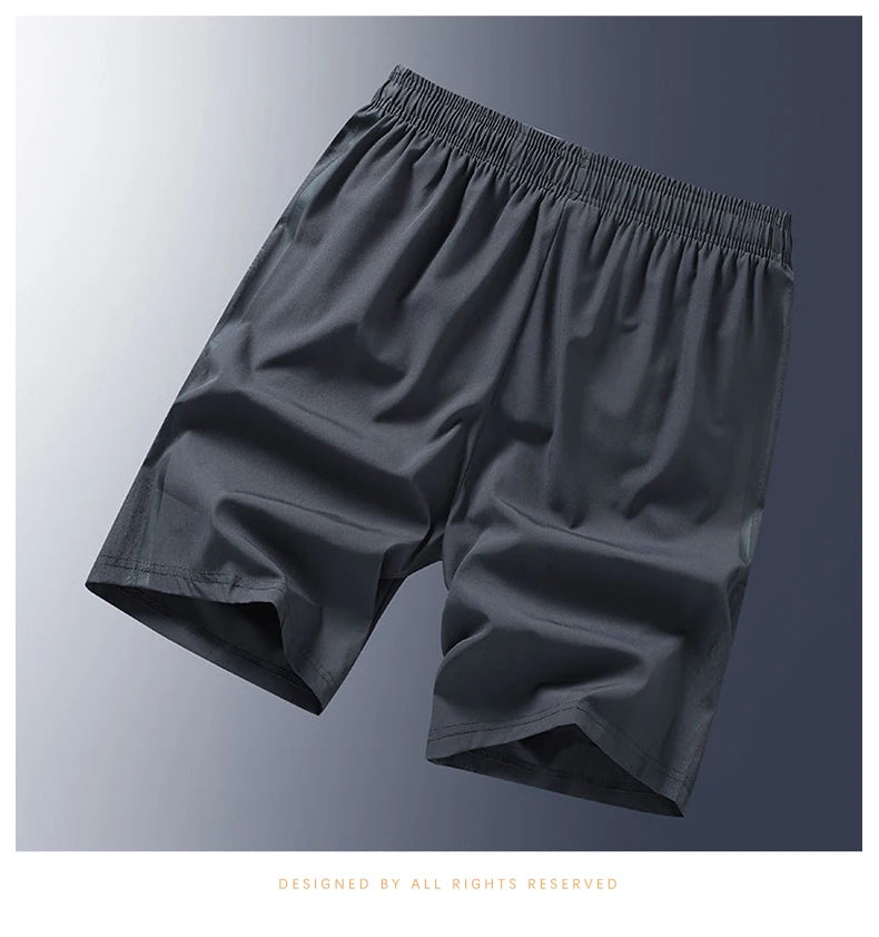 Men s shorts  outdoor casual and fashionable five quarter pants sports breathable men s loose straight leg elastic waist shorts