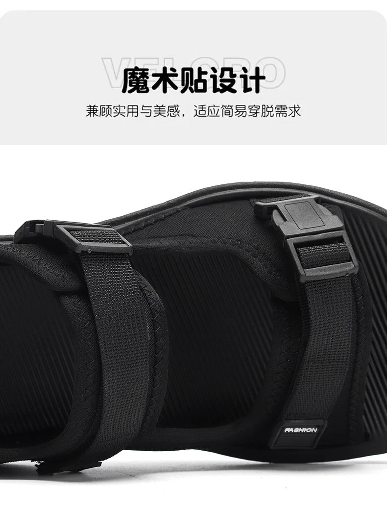 A Pair of Men's Sandals, Summer New Trendy Sports Outer Wear, Non-Slip, Wear-Resistant, Soft-Soled Driving, Cool Beach Shoes for Men
