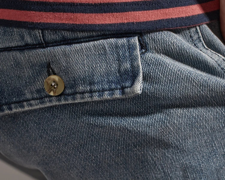 Shorts for denim men's tooling, cat's whiskers, straight pants, old retro pants, versatile multi-bag pants.