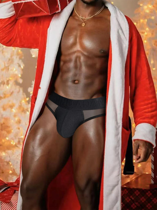 Transparent Men's Sexy Briefs Big U Pouch Underwear For Men Fashion Comfortable Soft Bikini Underpants Solid Color Male Panties