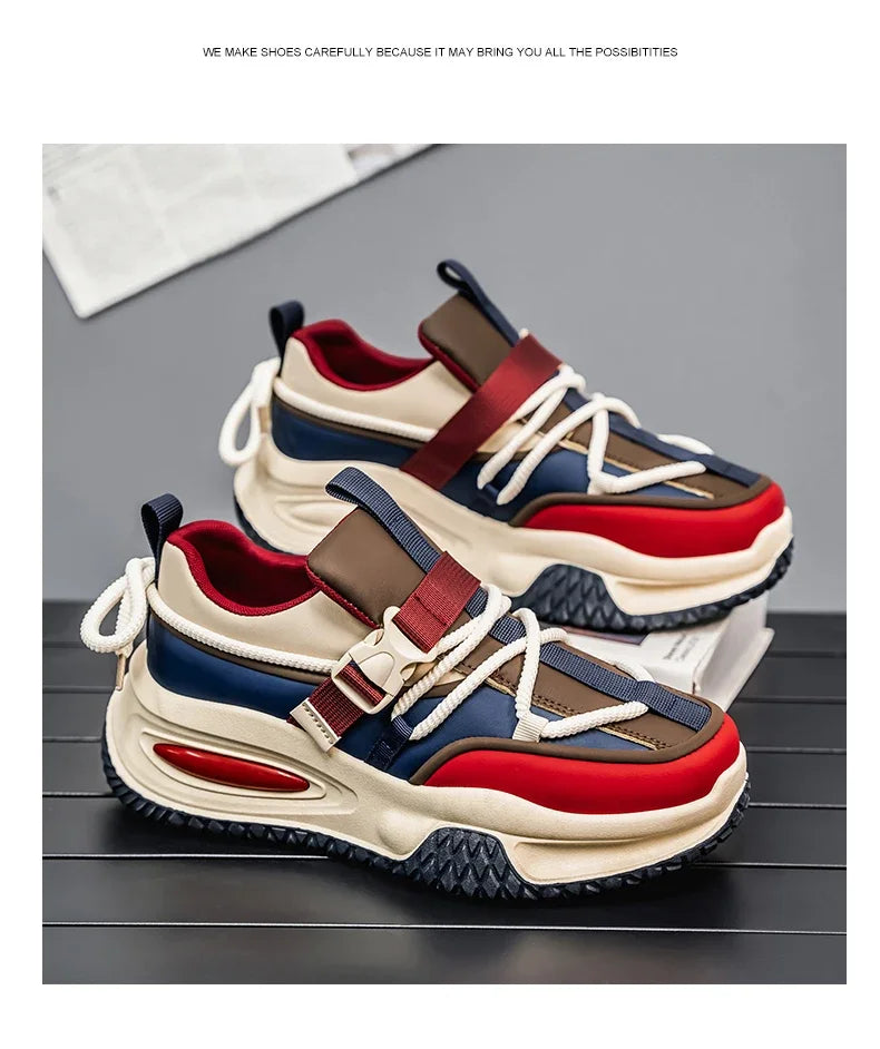 Fashion Men's Sneakers 2025 Trend Personalized Casual Men Shoes Comfort Platform vulcanized Shoes for Men Zapatillas De Hombre