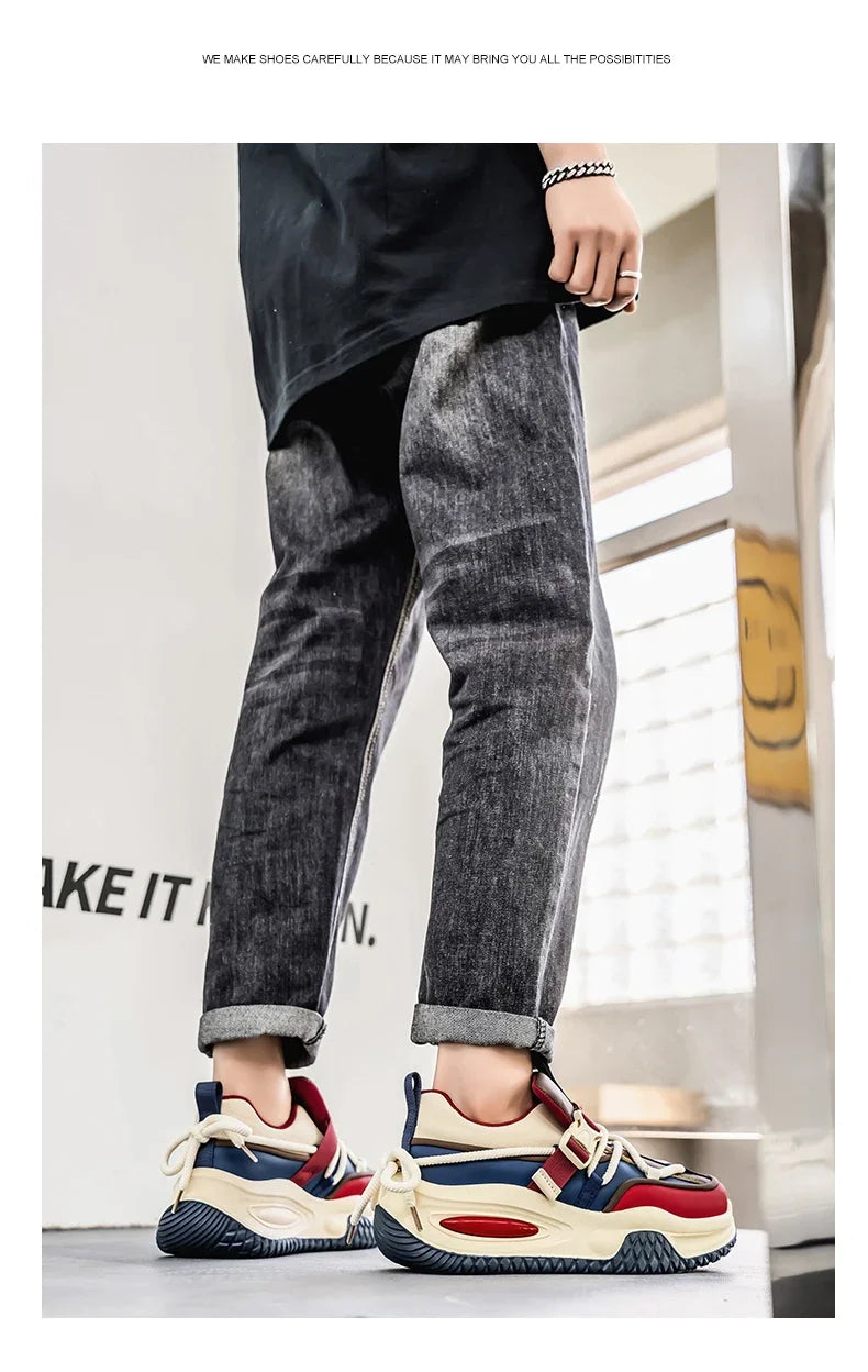 Fashion Men's Sneakers 2025 Trend Personalized Casual Men Shoes Comfort Platform vulcanized Shoes for Men Zapatillas De Hombre