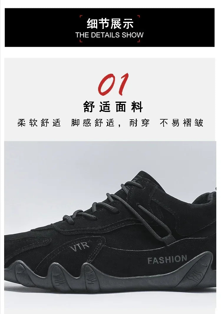2025 new men shoes breathable non slip work shoes for male fashion sneakers outdoor walking flats skateboard sneakers