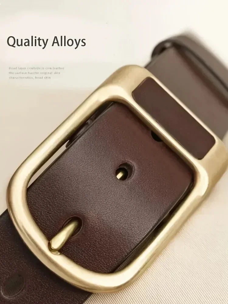 Men's Trendy Casual Belt For Men Coboy Style Belts Pin Buckle Belt Jeans Retro Belt Business Casual Belts