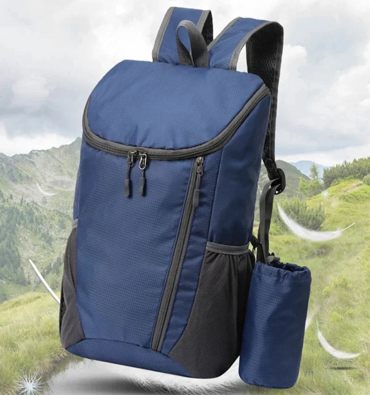 Latest Outdoor Sports Portable Backpack with Bottle Holder Large Capacity Fitness Travel Hiking Day Bag Suitable for Both Men