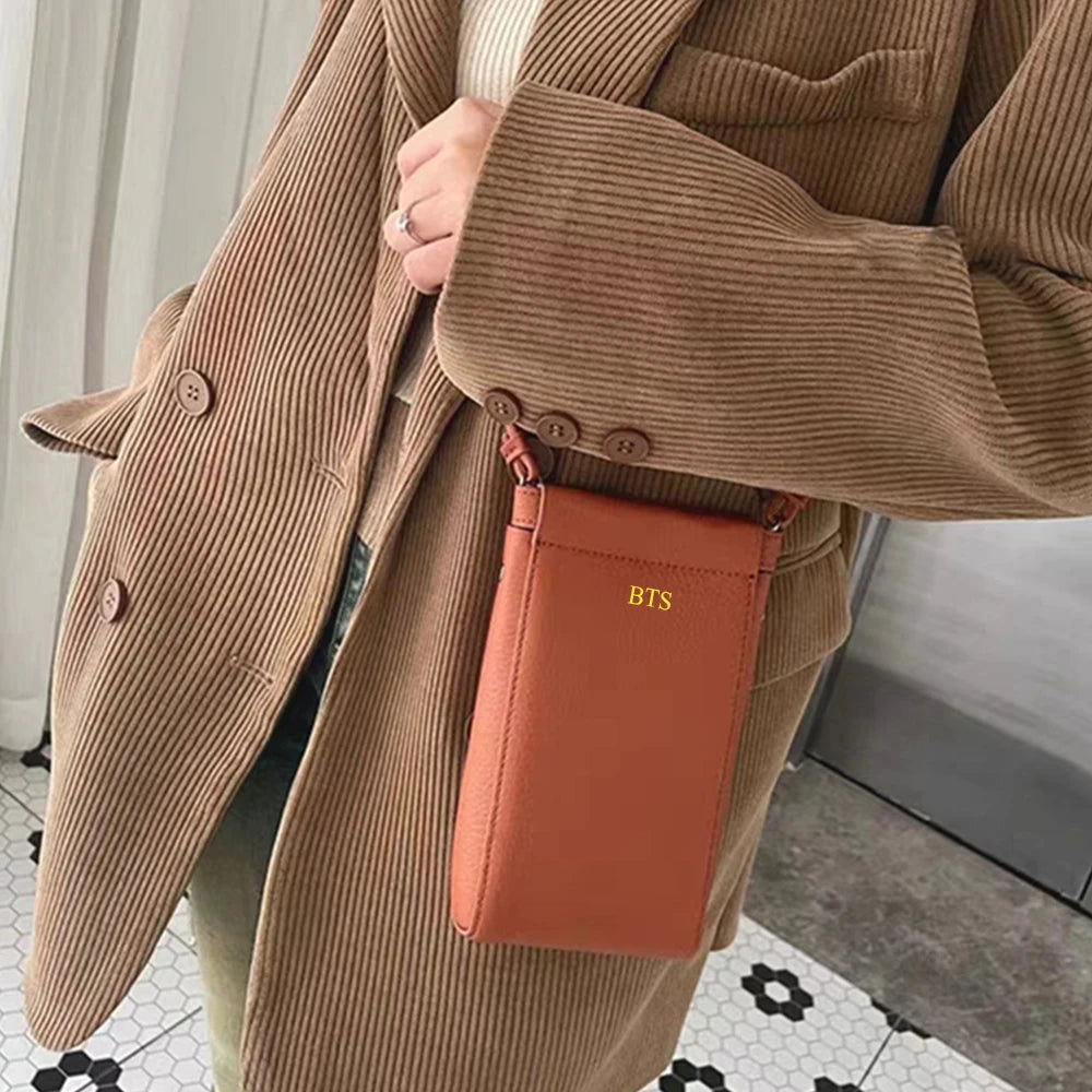 Luxury Design Genuine Leather Wallet For Woman Custom Initials Fashion Folding Passport Holder Business Card Holder Coin Purse