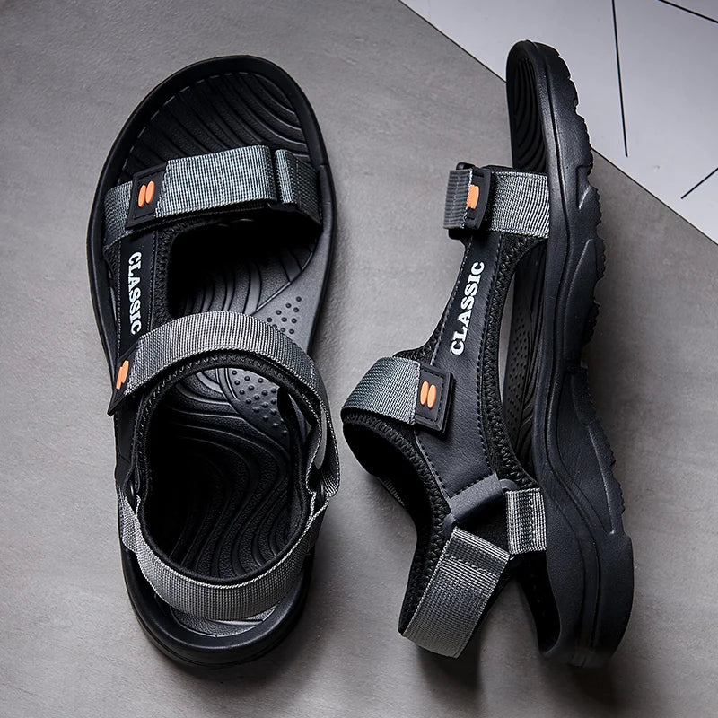 Men Sandals Summer Leisure Beach Holiday Sandals Men Shoes New Outdoor Sneakers Male Retro Comfortable Casual Sandals Men