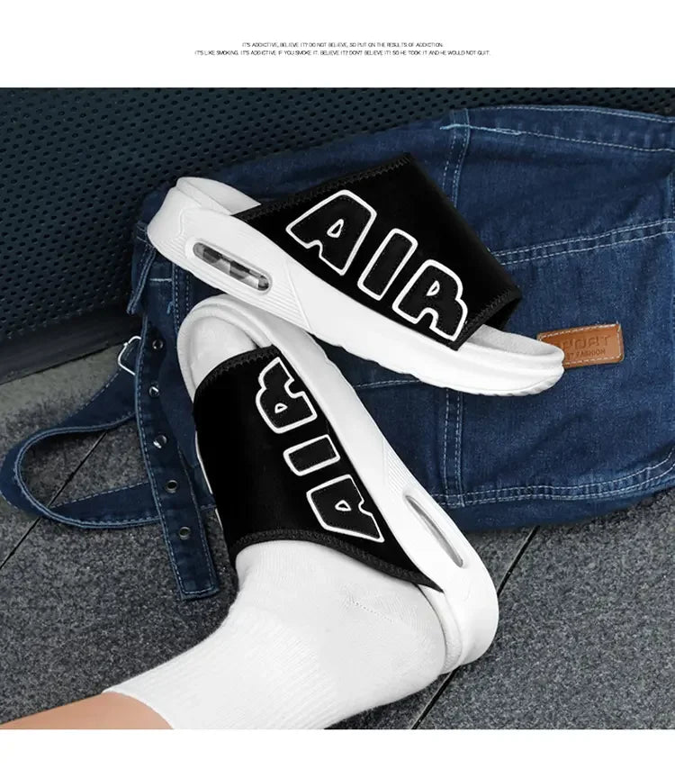 Man‘s Sandals Thick Sole Non-slip Fashion Trend Sports Slippers for Men Outdoor Footwear Size 39-46 Suitable Summer Beach
