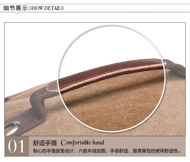 2025 Fashion Large Man Travel Bag Mountaineering Backpack Male Luggage Canvas Bucket Shoulder Army Bags For Boys Men Backpacks