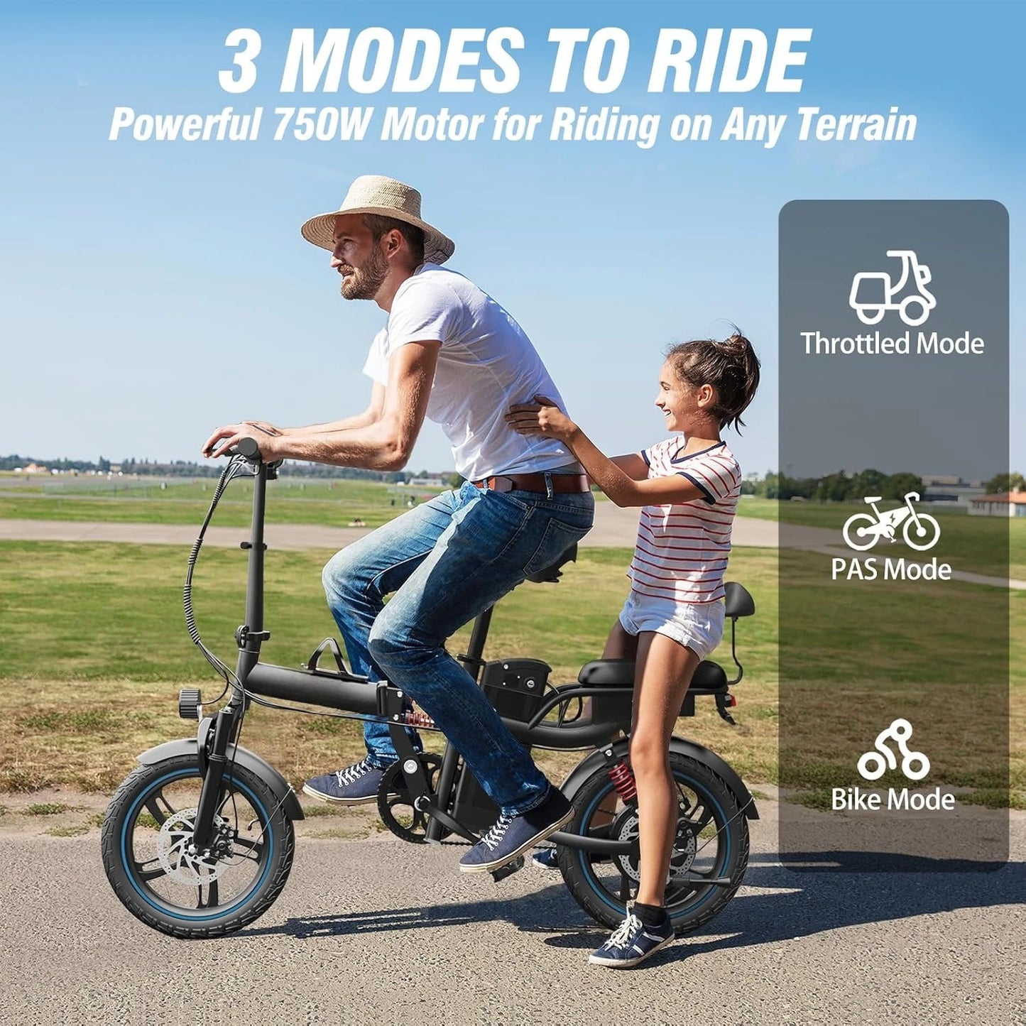 Electric Bike for Adults,750/1000W Motor E-Bike,28/30 MPH,748.8/960 Wh Removable Battery,25-45Miles,16/20in, Customized