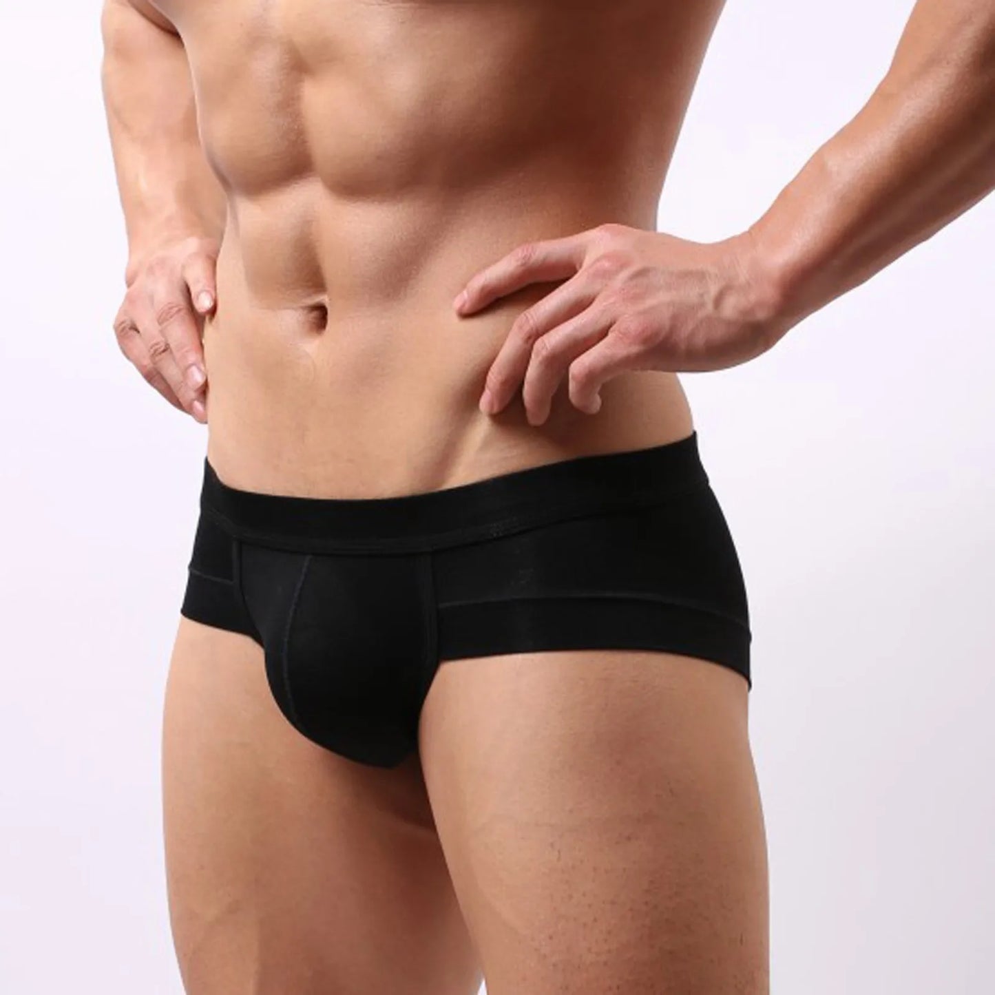 Mens Sexy Modal Underwear Briefs Men Low Rise U convex Pouch Brief Underpants Men Breathable Briefs
