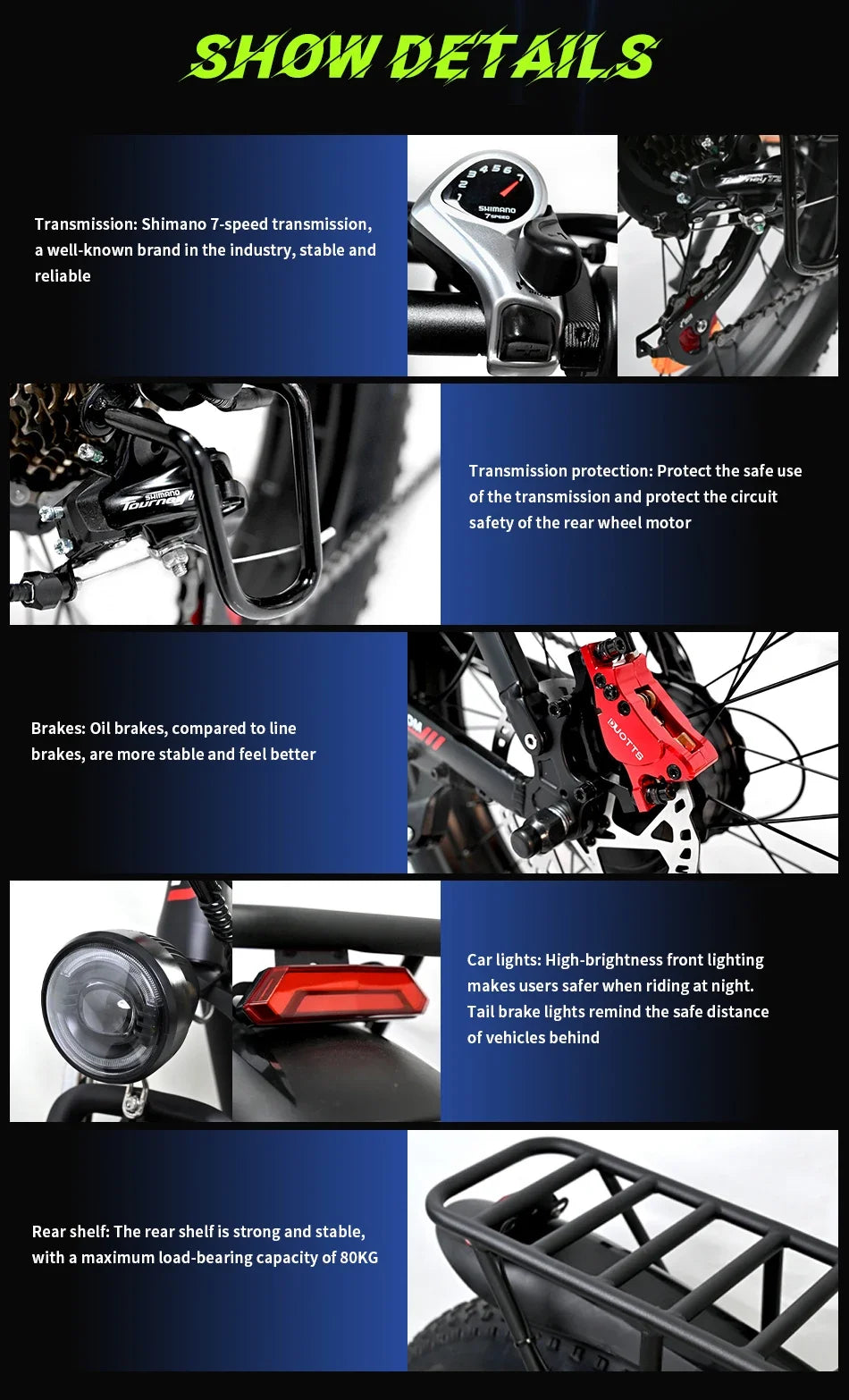 Ebike S26 Pro Ebike 1500W Dual Motor 48V20AH 26*4.0 inch Fat Tire Electric Bike Mountain Snow Full Suspension Electric Bicycles