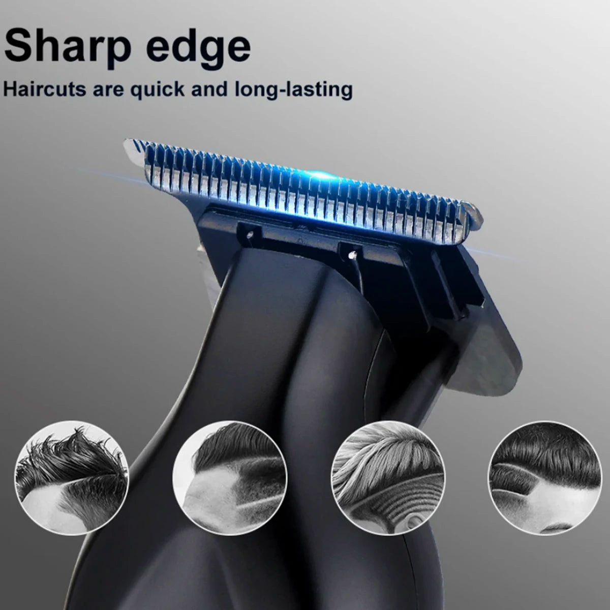 Men's Hair Clippers Trimmer Set - USB Rechargeable Lithium Battery ABS Body,Cordless Barber Clipper Haircut Grooming Kit