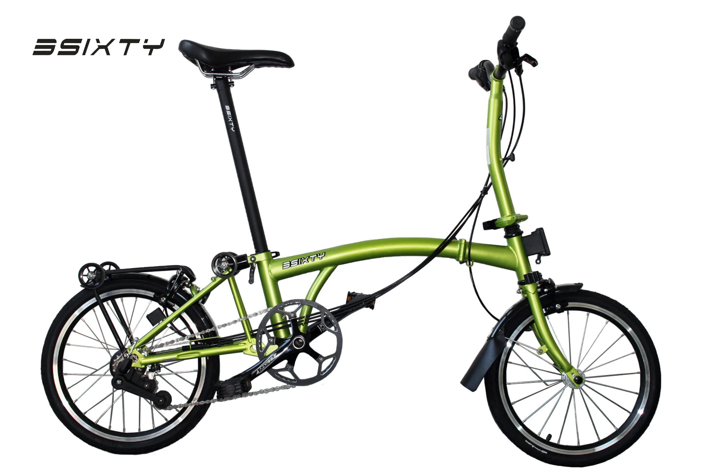 3sixty Compact 16 Inch 6Speed Folding Bicycle Durable Foldable Bike for City Riding Camping Tours Outdoor Adventures Best Seller