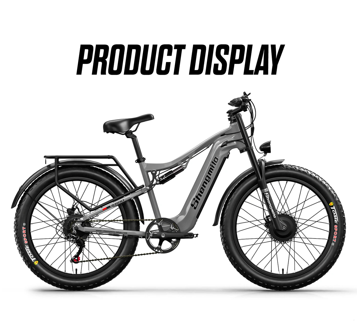 Shengmilo S600 Electric Bike Dual Motor2000W  48V17.5AH Battery 26 Inch e bike Fat tire Ebike Men's Mountain Electric Bicycle