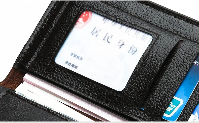 Mens Long Section Wallet Fashion Lightweight Soft PU Leather Mens Horizontal Multifunctional Wallet cartera mujer pURSE