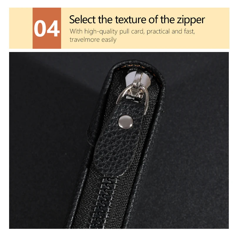 Premium Vintage Leather Wallet for Men - Secure Credit Card Holder & Coin Purse -Commute Essential with Durable PU Leather