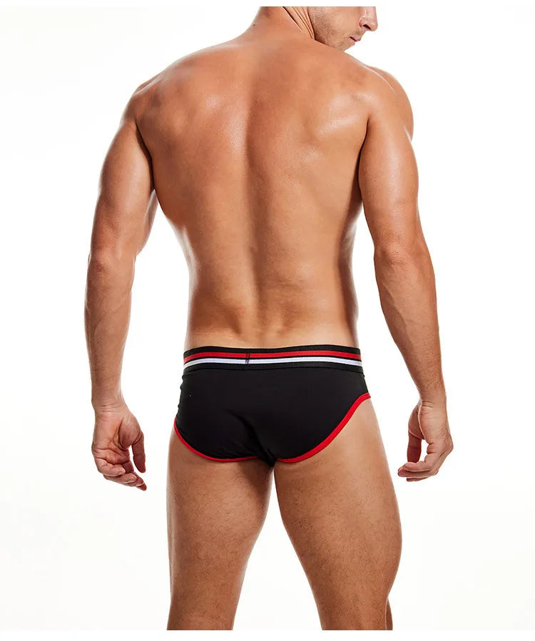 2-piece set - cotton men's underwear briefs breathable youth mid-waist large-size men's underwear underwear summer briefs