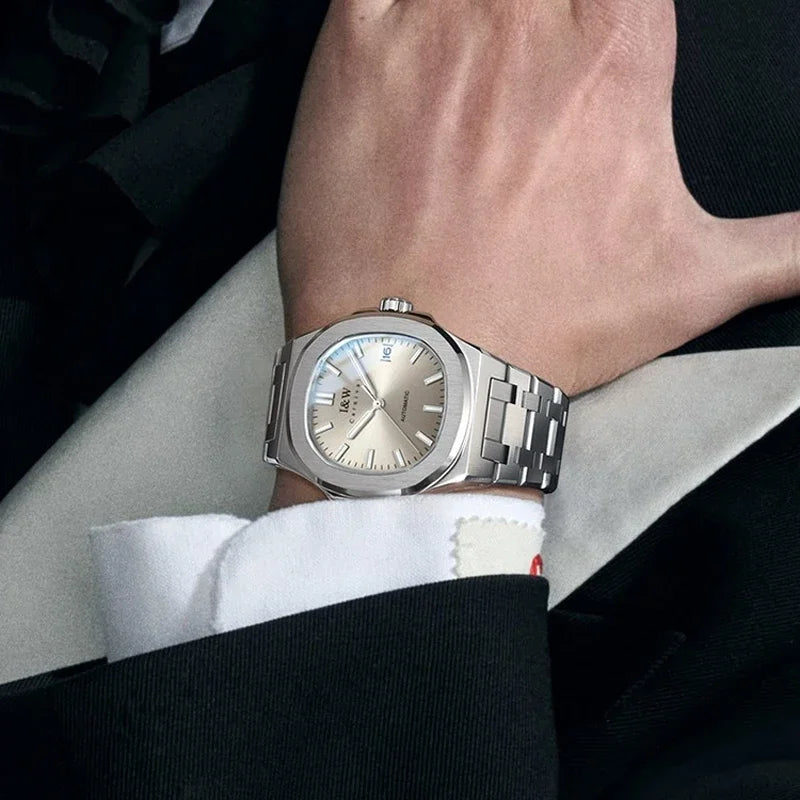 IW Carnival Male Luxury Mechanical Wristwatches Automatic Movement Sapphire Mirror Simple Model Waterproof Luminous Men's Watch