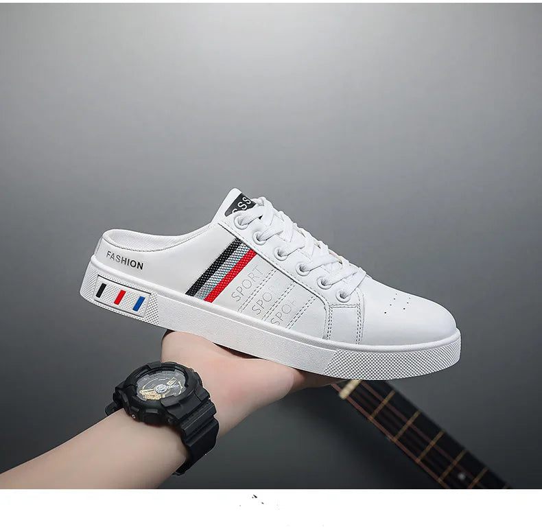 Summer Men Slippers Brand Comfortable Casual Shoes for Men Fashion Flat Sneakers High Quality Men Half Slippers Tenis Masculino