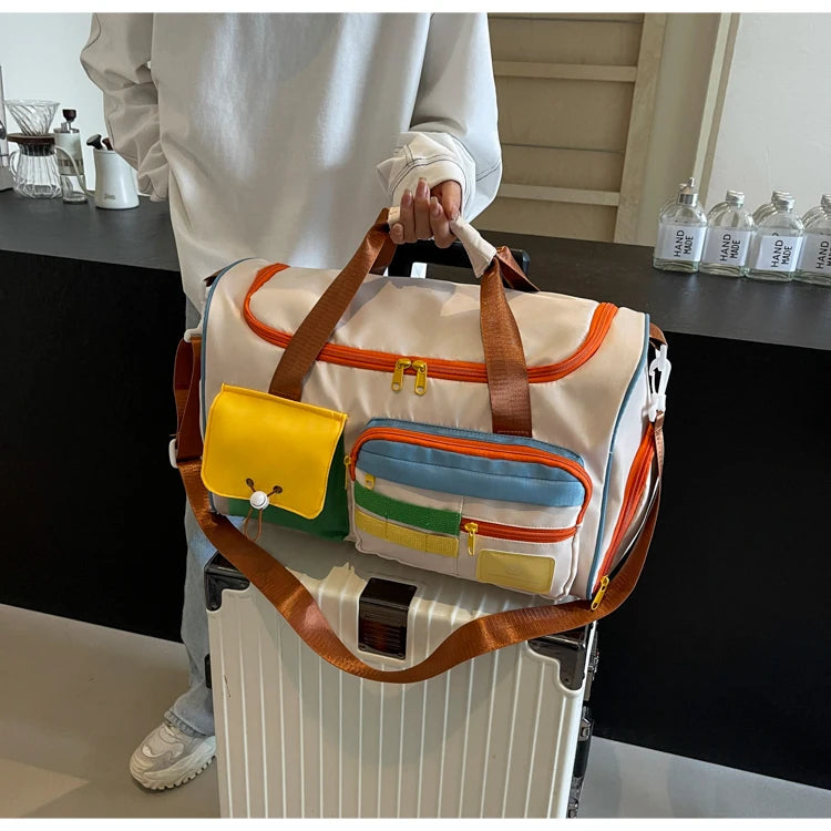 Travel Bag, Duffel Bag Cosmetics Bag, Professional Fitness Bag, Yoga Swimming Training Backpack, Satchel Shoulder Crossbody Tote Bag, Suitable for Men and Women