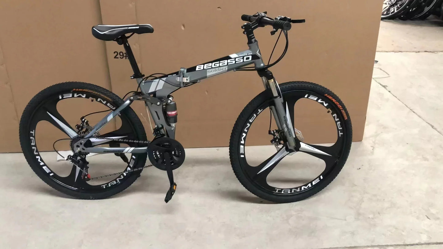 '27.5-Inch 26-Inch 20-Inch Fold Mountain Bike 7-Speed 21-Speed Fast Adult Folding 26'' Bicycle MTB Mountain Bike With Low Cost