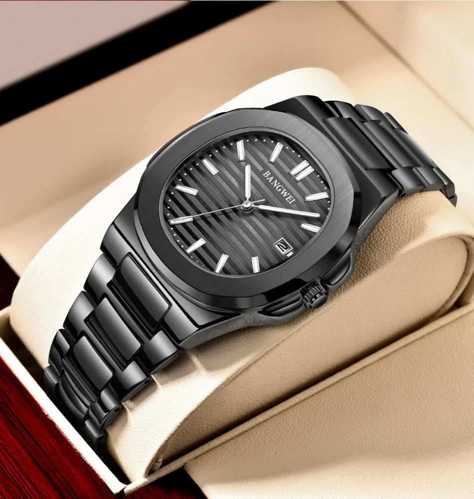 Watch For Men Top Brand Luxury  LIGE  Fashion Full  Steel Quartz Men Watches Date Business Sport Male Wristwatch Clock Montre Ho