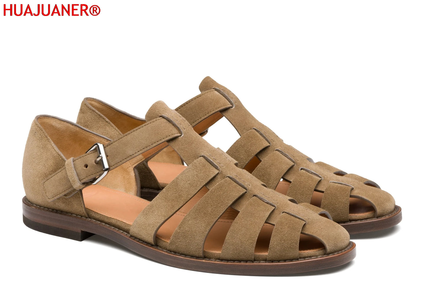 Summer Men's Sandals Leather Dress Shoes Outdoor Soft Pointed Formal Men Wedding Sandals Classic Light Slippers Sandals Sneakers