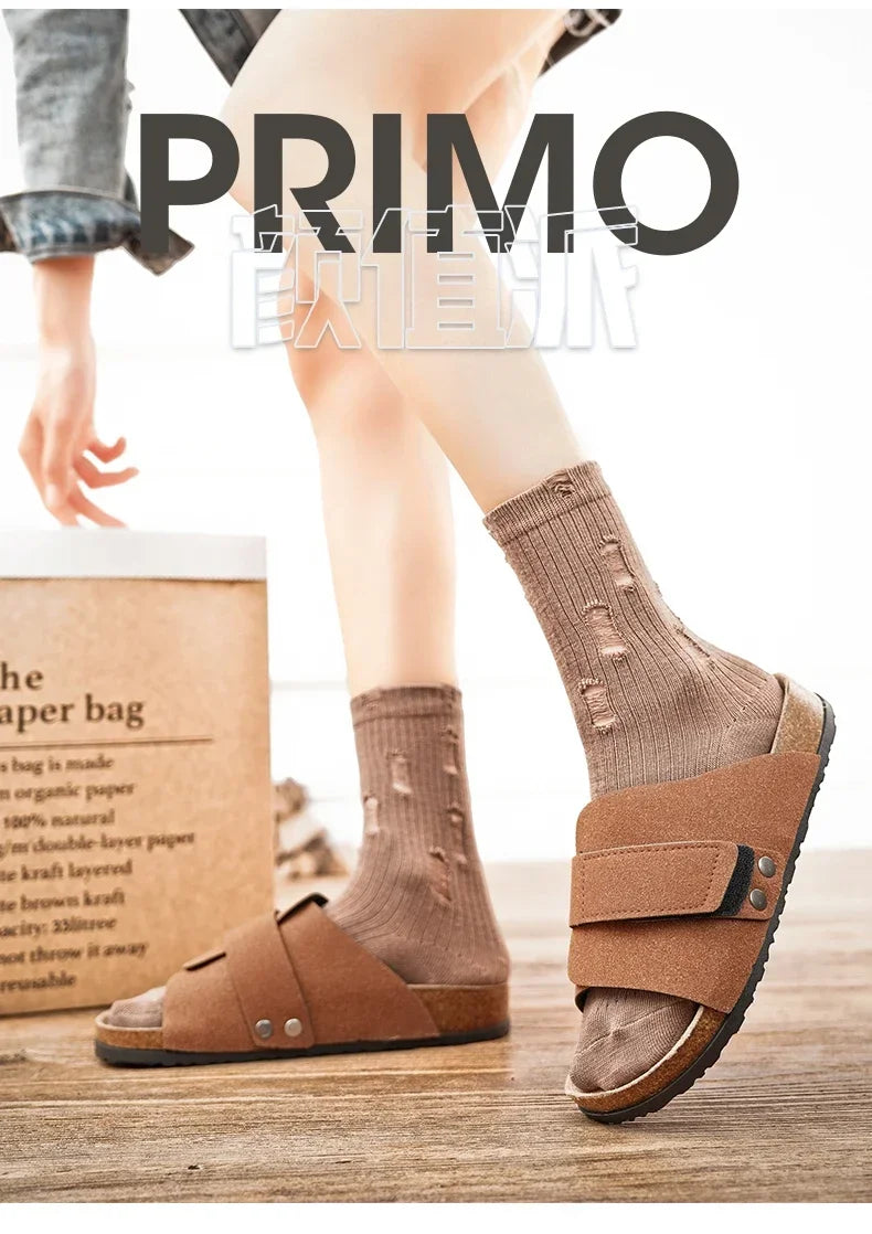 Man's Leather Sandal for Men Beach Sandals Men 2025 Designer Men's Shoes Men's Comfortable Slipper Original Brands Shoes Summer