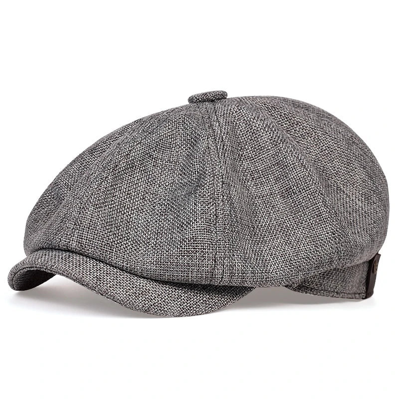 New Men Casual Newsboy Hat Spring Summer thin retro beret Hat wild casual Hats unisex octagonal Cap Fashion Hip Hop Caps gorras