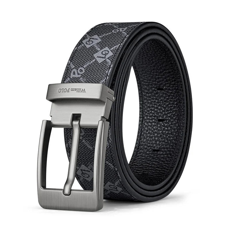 New men's pin - buckle belts, trendy business - casual and high - end belts for young men