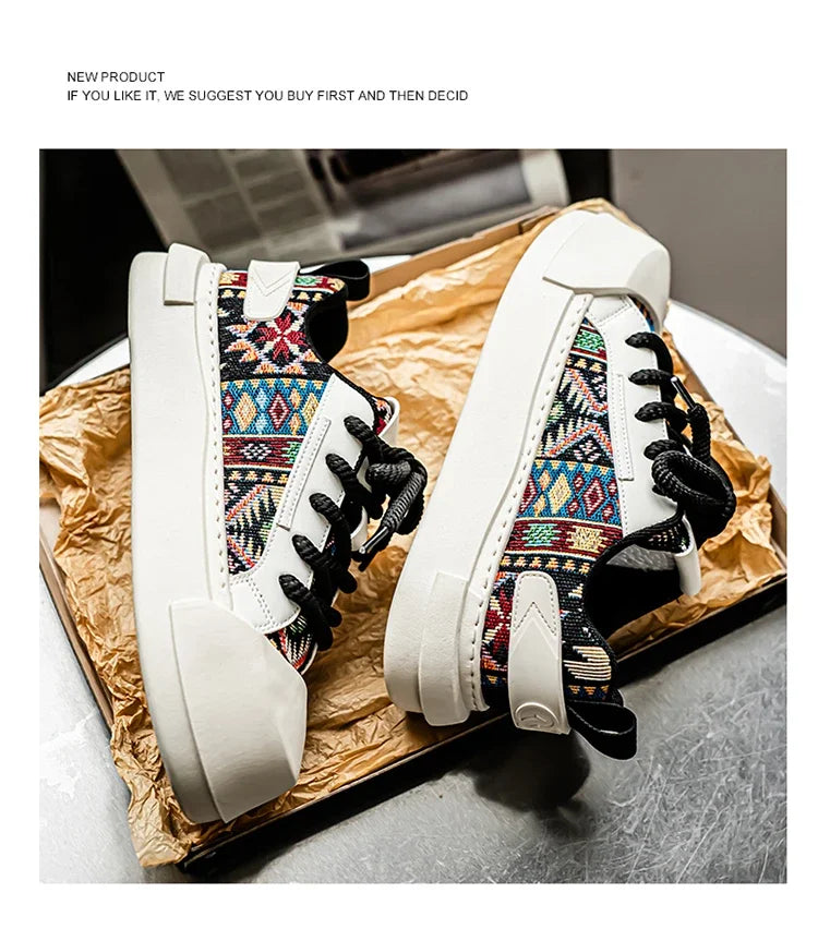 Trendy Street Style Lace Up Sneakers for Men Outdoor Activities Shoes Обувь Skate Shoes for Men Comfy Non Slip Casual Sneakers