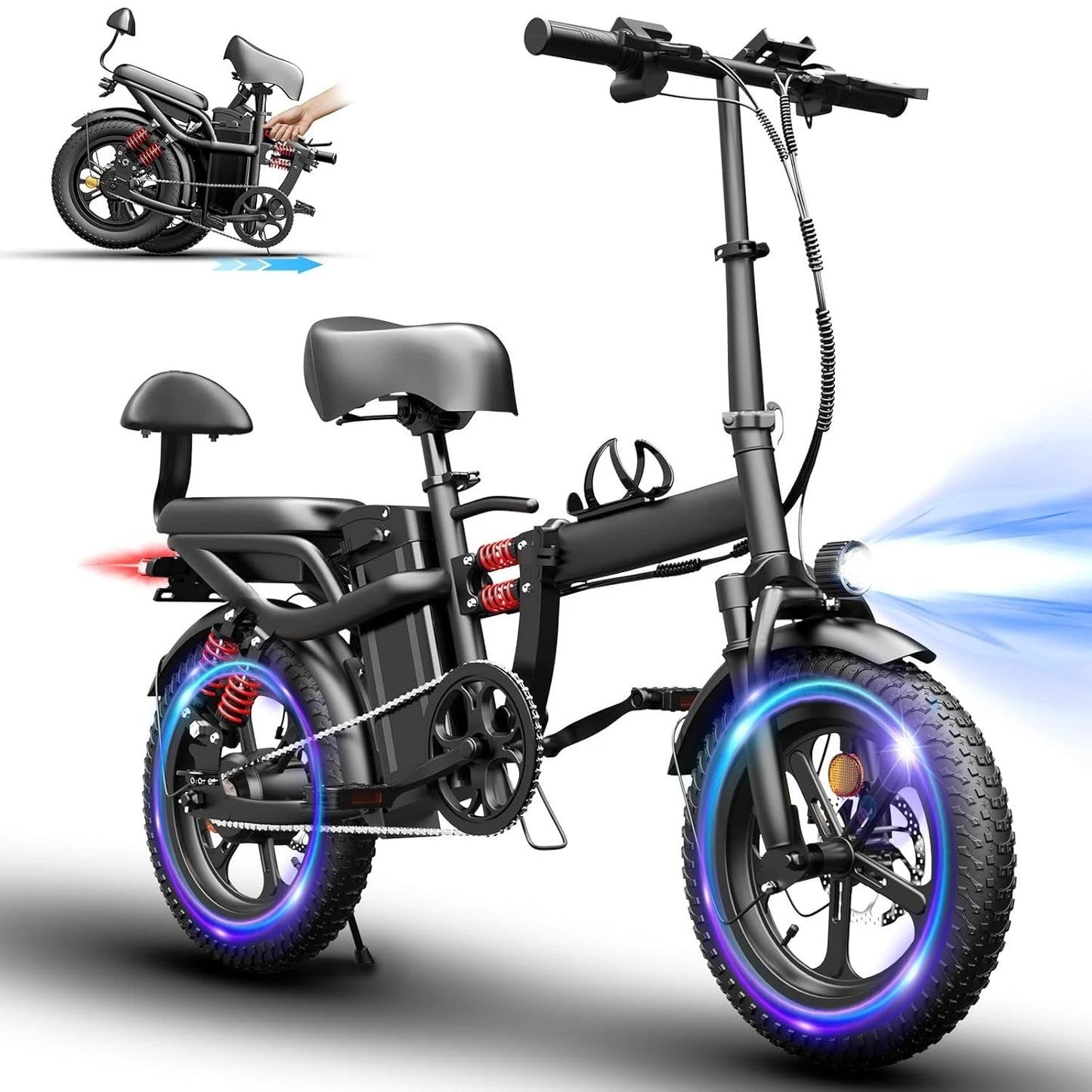 Electric Bike for Adults,750/1000W Motor E-Bike,28/30 MPH,748.8/960 Wh Removable Battery,25-45Miles,16/20in, Customized