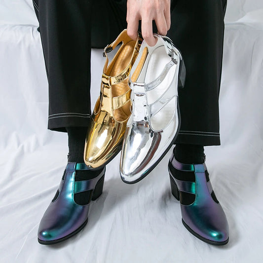 Summer New Sandals Comfortable, Lightweight, Personalized, Handsome, Fashionable, Popular, One Step Men's Leather Shoes