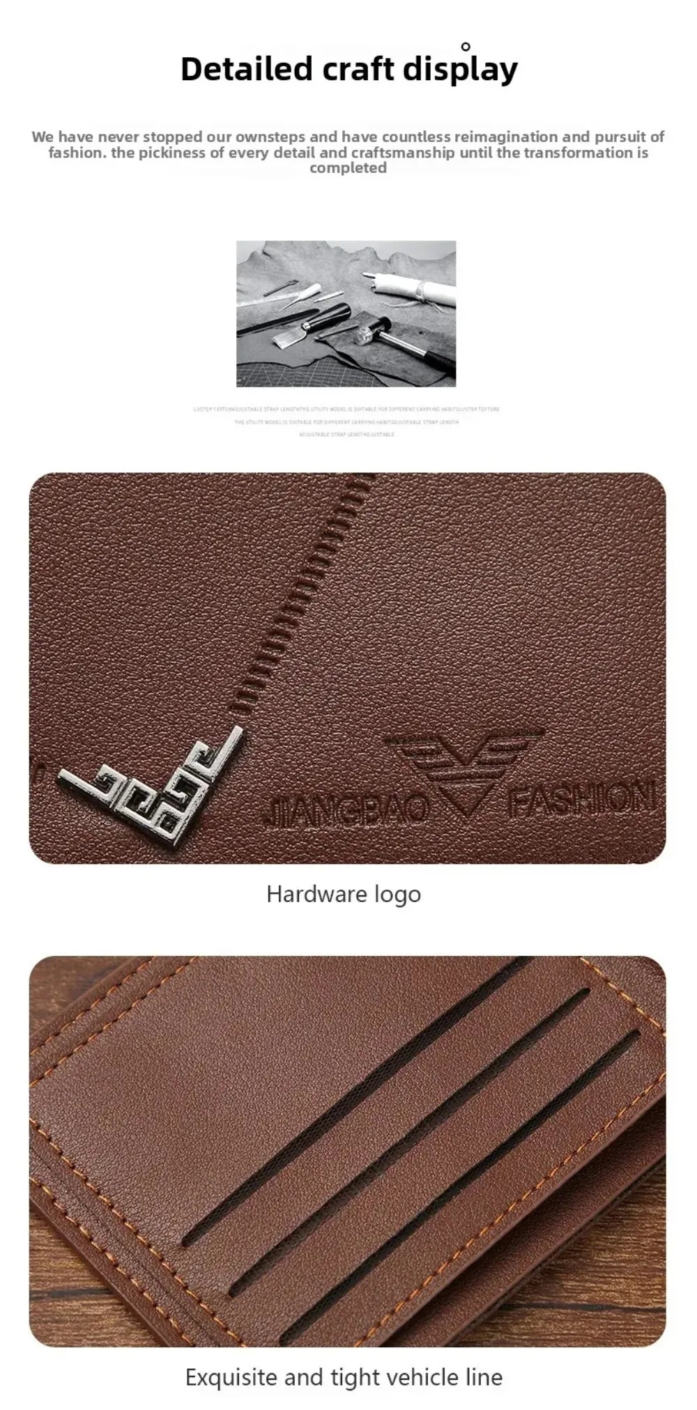 Men's Wallet Leather Short Multiple Holder Wallet Credit Card ID Card Holder Casual Business Double Fold Purses for Women Wallet