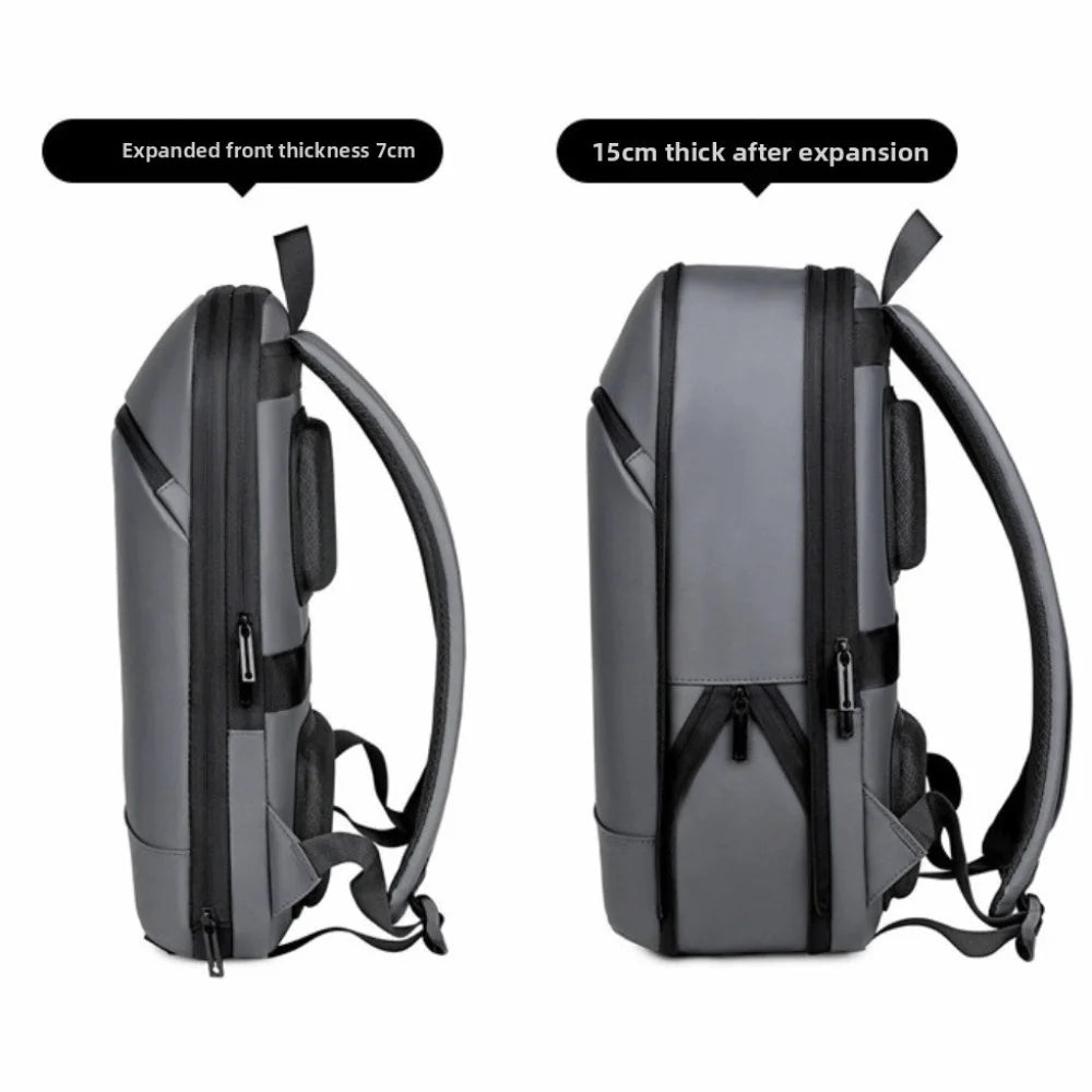 Business Large Capacity Men's Backpacks Multi-pockets Scalable Travel Knapsack Waterproof Luggage Carry Laptop Bag Teens Student