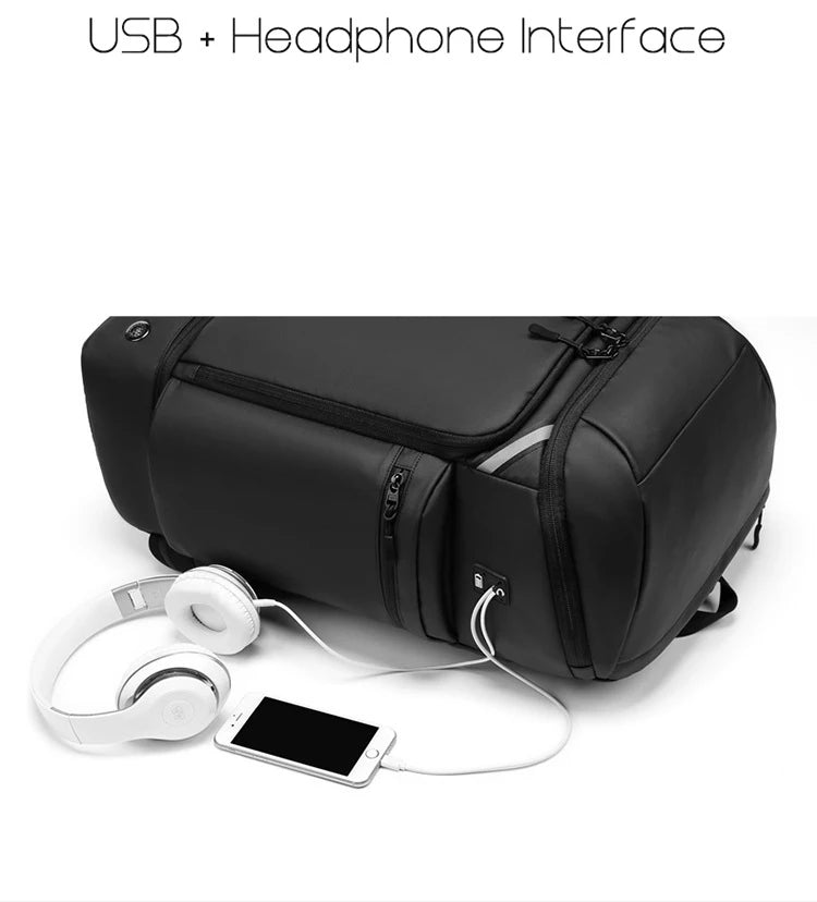 Men travel backpack large capacity trekking Backpack Business 17 Inch Laptop Backpack 50L Hiking fashion Backpack With shoe bag