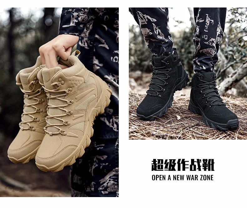 High Men´s Hiking Boots for Men Sneakers Deals Casual Male Shoes Sports and Leisure Outdoor Wear-resistant Non-slip Ankle Fabric