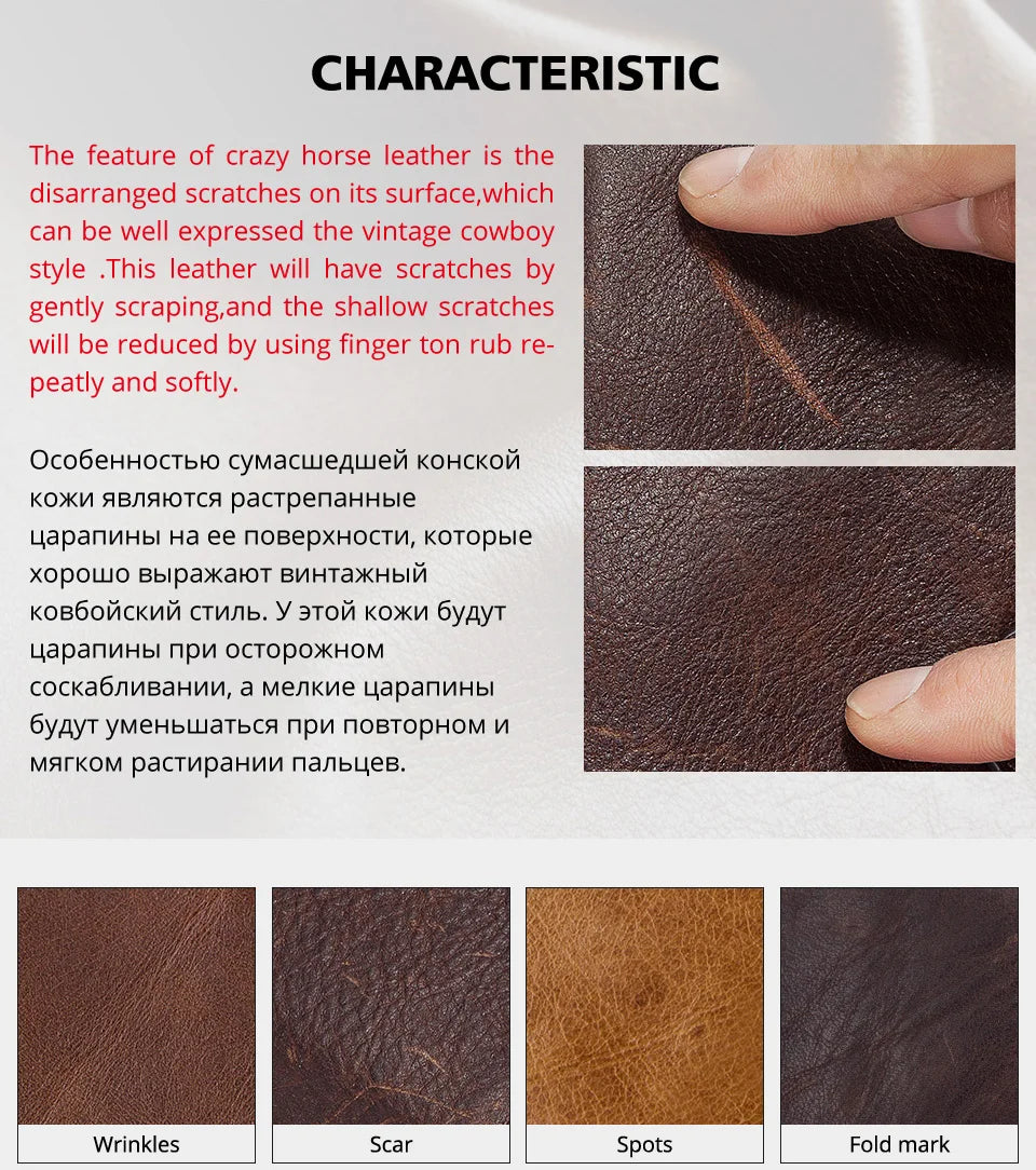 BULLCAPTAIN Business Men's Wallet Genuine Leather Wallet Multi-Function Business Card Holder Small Card Box Leather Purse Man