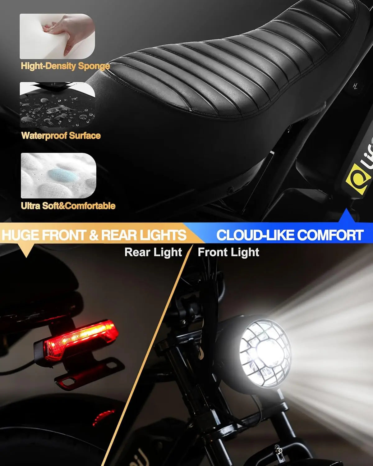 Electric Bike for Adults/Teens Spark-1500W Peak Motor 20" Fat Tires 28MPH(Unlock to 35MPH) Dirt Bike, 624-1248Wh, Customized