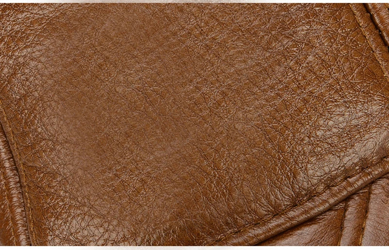 2025 Adjustable Men's Genuine Cowhide Leather Baseball Cap for Fall Winter Outdoor Sports Hat Men Real Cowhide Leather Caps